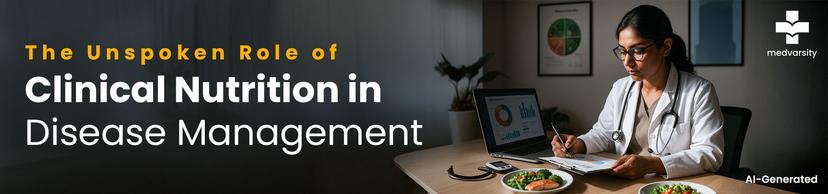 Doctor discussing the importance of clinical nutrition in disease management