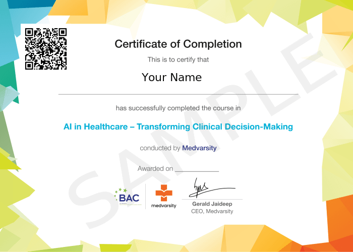 Certificate of Completion