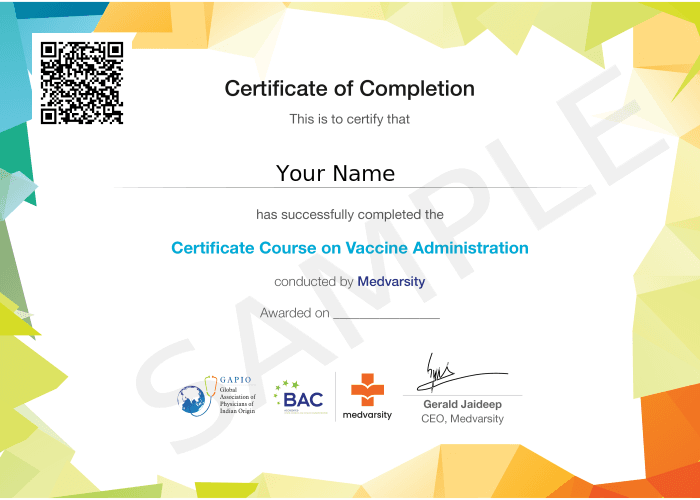 Certificate of Completion