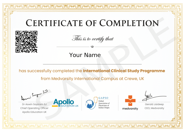 Certificate of Completion