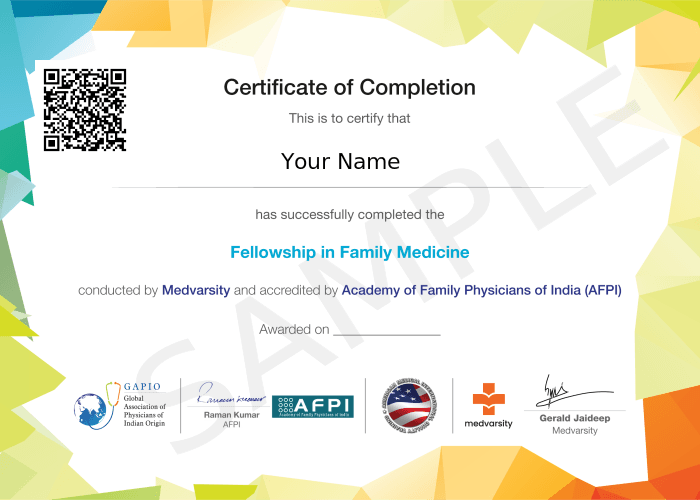 Certificate of Completion