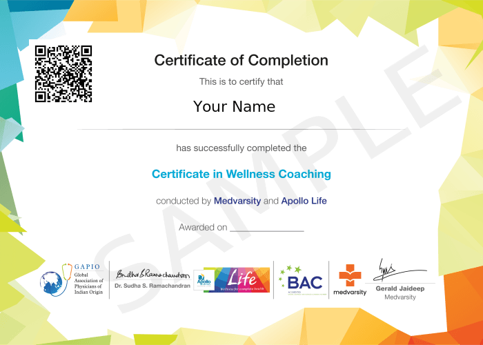 Certificate of Completion