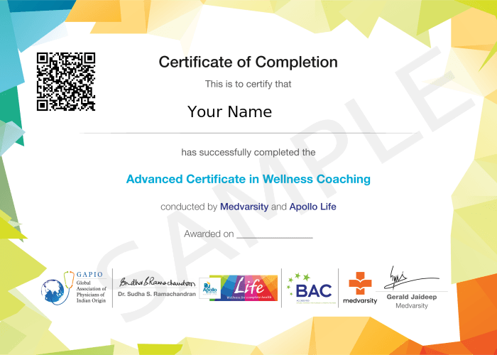 Certificate of Completion
